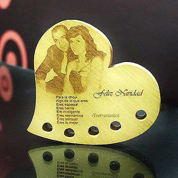 gw-14心型木雕筆插